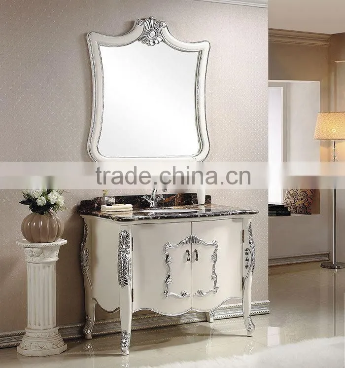 ROCH 8043 Modern Style Solid Wood Bathroom Cabinet Bath Floor Cabinet