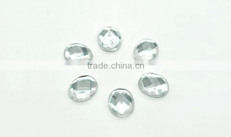WB1 oval chessboard flat back acrylic jewels rhinestones DIY fashion decoration, craft jewelry fitting garment bags