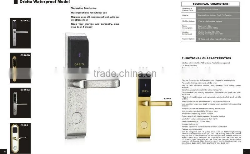 Hotel IC card gate card lock