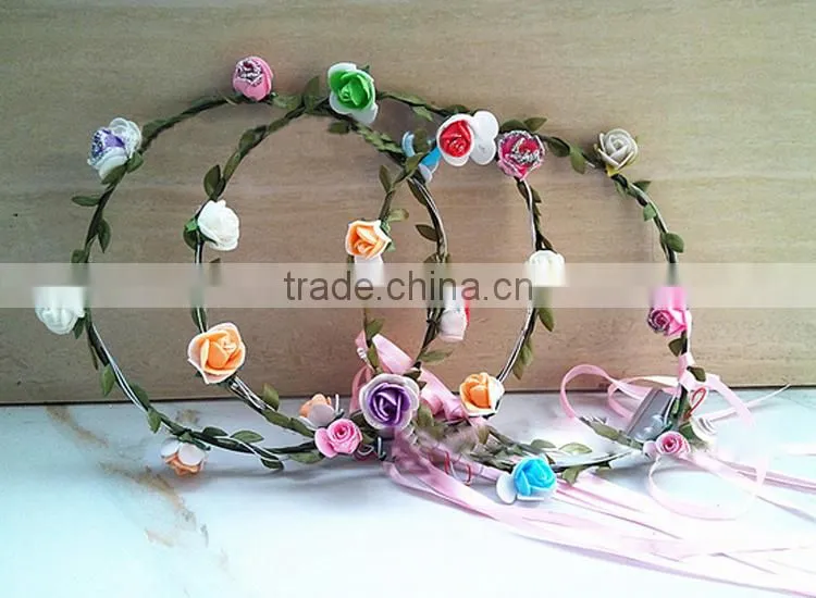 Professional design wholesale pretty light up circular led garland
