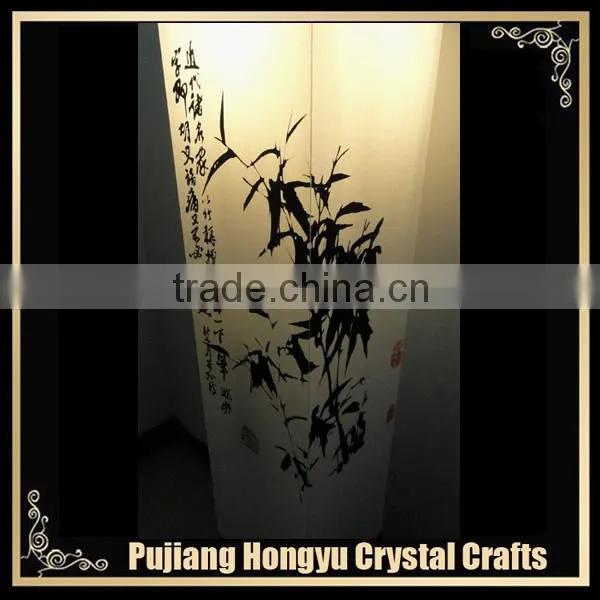 oriental penmanship floor lamp