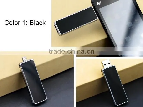 High speed private model otg usb flash drive with glowing logo OTG USB flash drive
