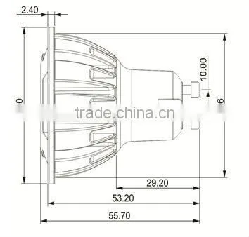 Innovation LED COB Spotlight,1 x 3W Ultra Bright COB, AC85-265V, Halogen Equivalance 35W,3W GU10 LED Bulb