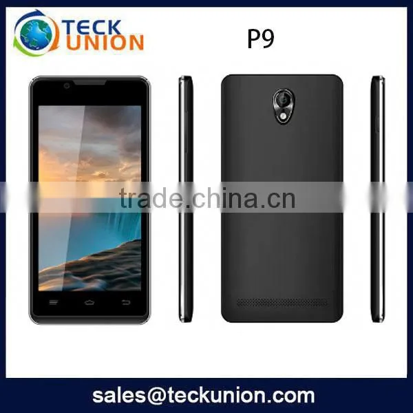 4.5inch IPS screen custom android mobile phone P9 MTK6572 GPS dual core china mobile phone