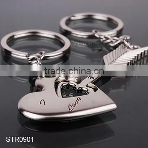 In Stock Hot Couple Key Chain "I Love You" Heart Arrow Key Chain