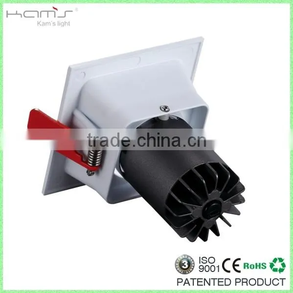 Adjustable 15W White Square LED Downlights / China Square LED Downlighting Wholesale