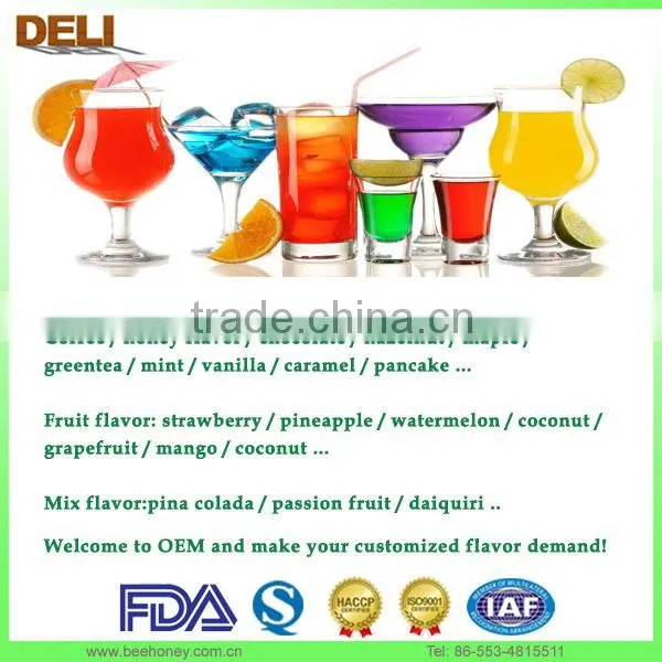 Top Quality Flavoured Syrup for Soft Drink Beverage