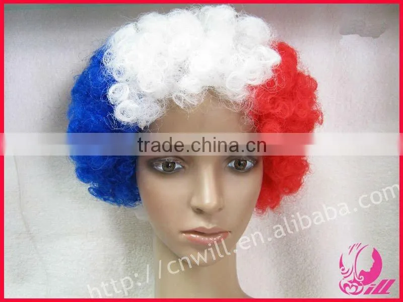Pretty Afro Wigs Curly Hair Wigs Blue Synthetic Wigs Cheap Party Wig Synthetic Hair Wigs