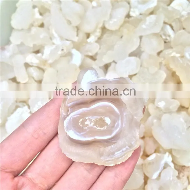 Natural Rock White Agate Crystal Rough Stones Wholesale