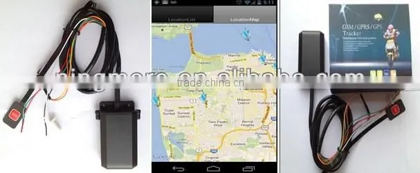2016 Live tracking remotely mini waterproof real time motorcycle car tracker