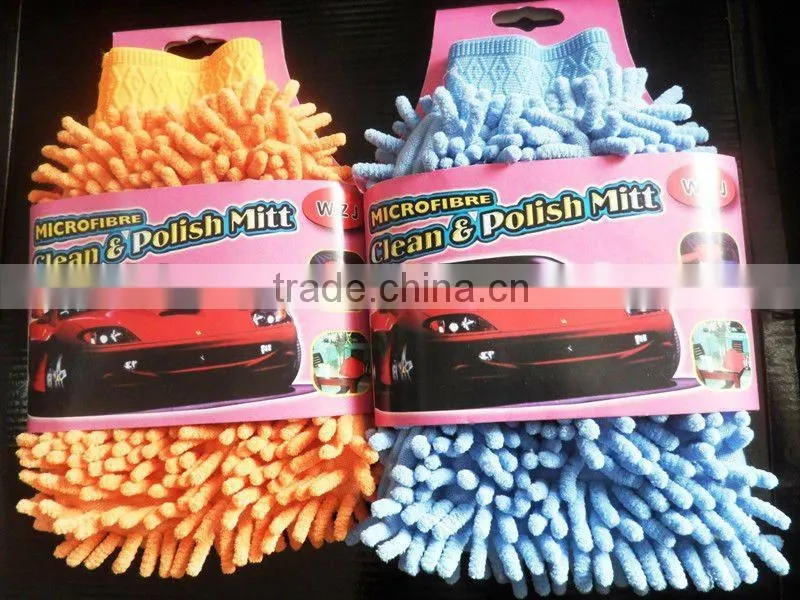 chenille waterproof car cleaning glove