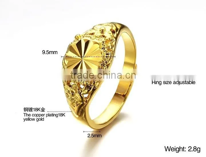 KSTONE 2015 Fall in Love New Model Engagement Gold Couple Ring 18KGP Cooper Wedding ring