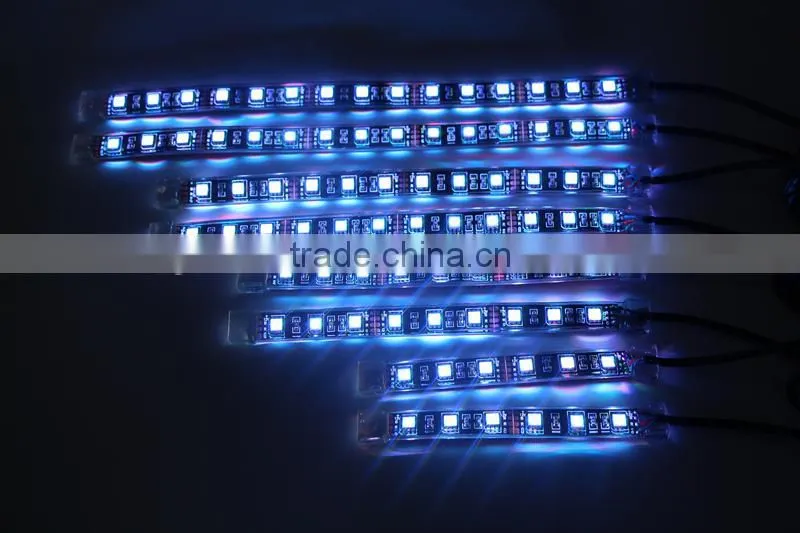 8pcs RGB motorcycle led lighting kit with 4key remote control