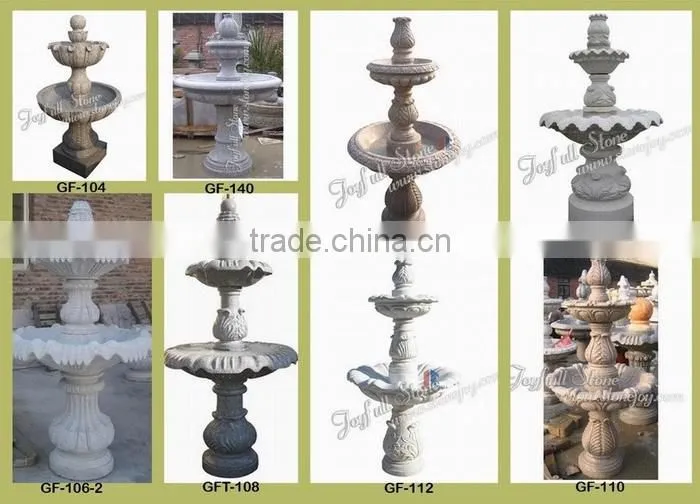 Garden 2 tiers Stone Fountains for sale