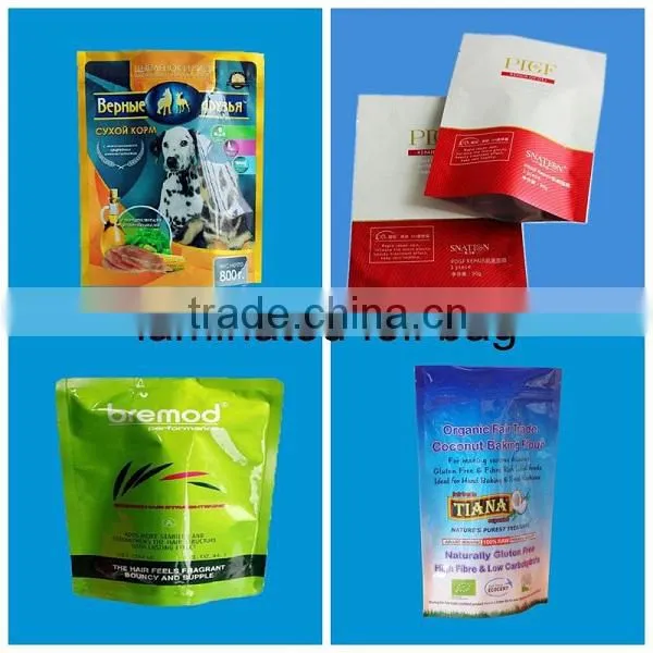 Heat seal zip lock aluminium foil bag for food