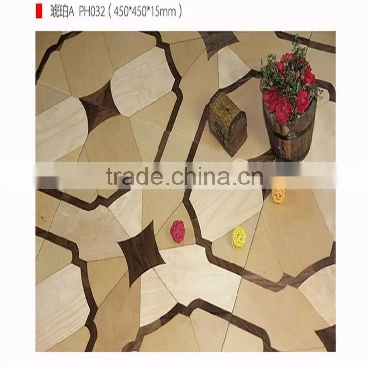 Heat resistant to wear Solid wood parquet flooring black walnut wood flooring 15mm Living room, bedroom, hallway