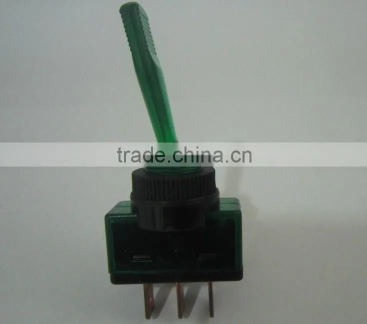 12V plastic toggle switch,toggle switch safety guard,illuminated toggle switch