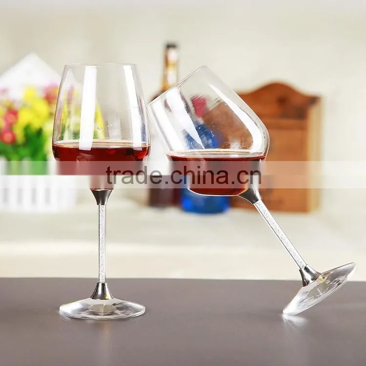 Glassware Manufacturer Handmade glass small red colour wine glass cup, beer mug for party decoration