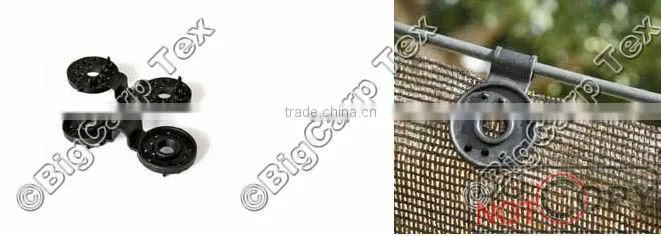Black Butterfly Clips to hold hula hoop to tennis net