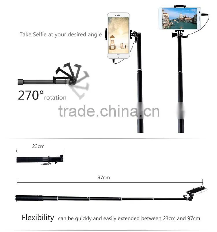 2015 high quality mini monopod tripod for iphone 6 for iphone and android smartphone