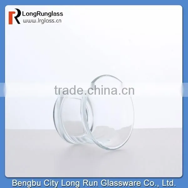 LongRun hot sale mini round glass candlestick