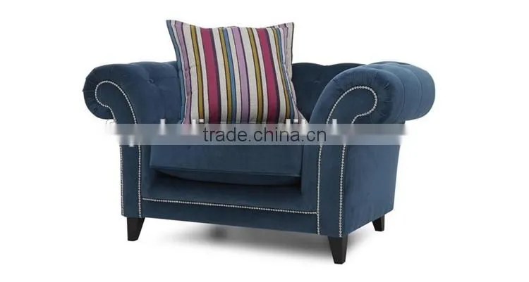 living room blue antique sofa