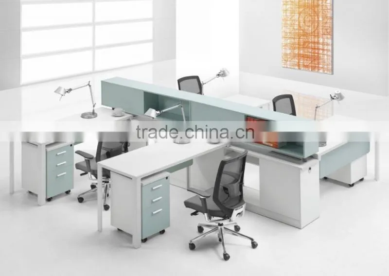 2016 newest modern design 4 seaters office partition(HX-CRV005-2)