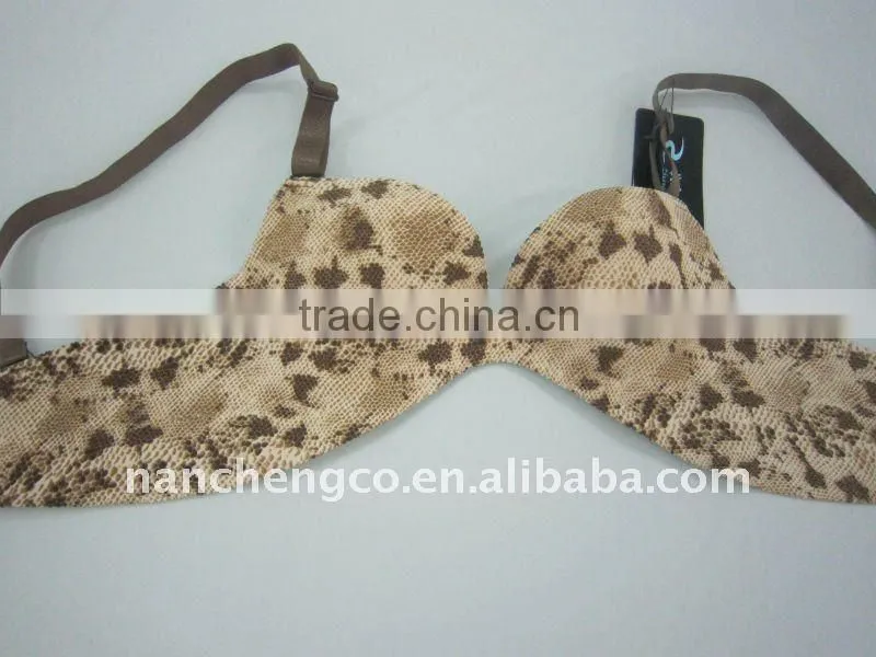 new print underwear one piece bra