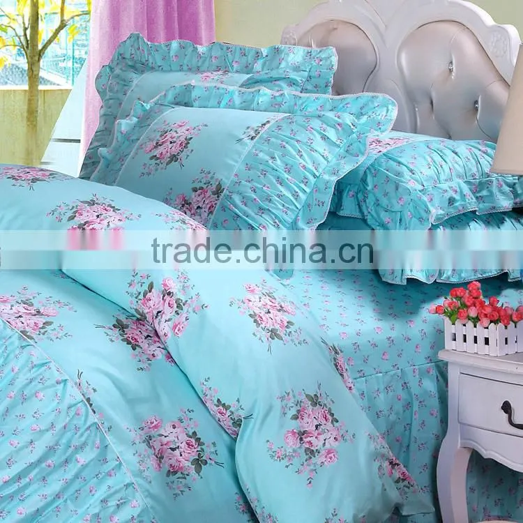 2015 New designe luxury arabian wedding polyester / cotton bedding set /bed sheet/duvet cover/pillow from china suppier