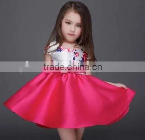 fashion sweet baby girl kids dresses for weddings free belt cheap satin kids anarkali dresses