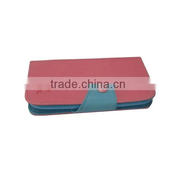 Candy color folio leather case for Pantech SKY Vega IM-A810K