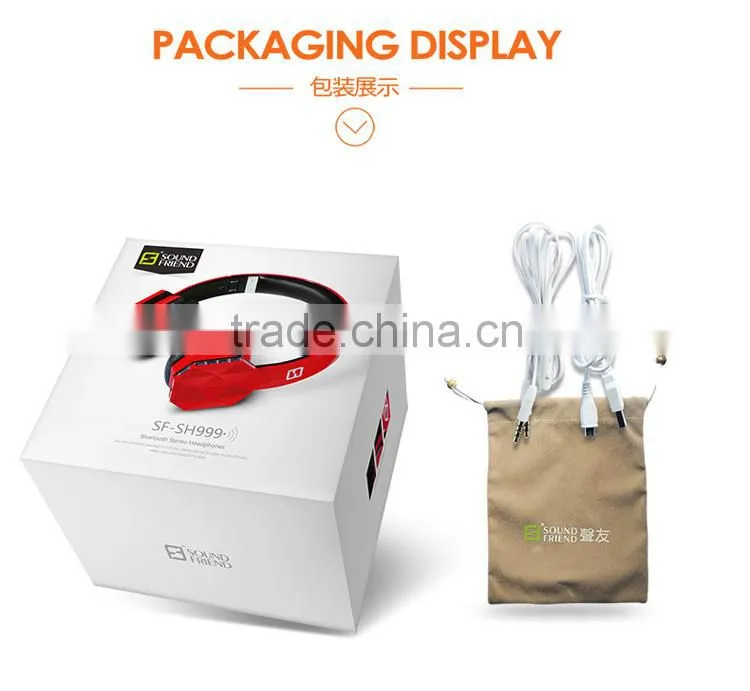 Wholesale wireless bluetooth headphone high quality music player wireless