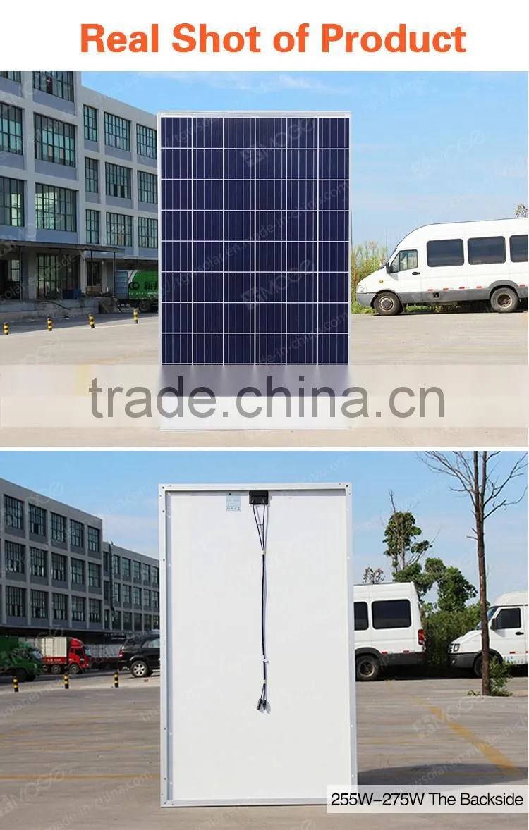 Yingli China Manufacturer 220v 255w 260w 265w 270w 275w Solar Panel