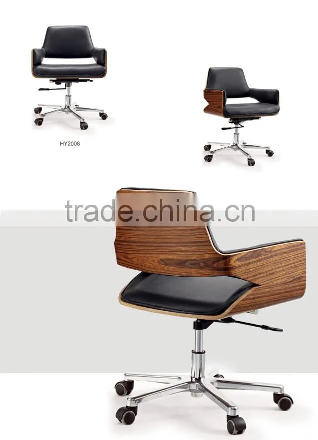 TOP sale Alibaba office chair with rosewood seat frame design midium back office chair, swivel office furniture on sale