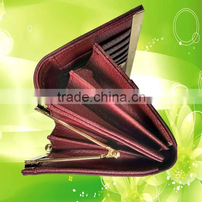 Good quality and fancy PU leather wallet for ladies or girls