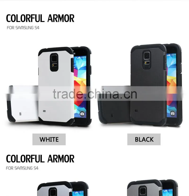 Slim colorful armor cover case for samsung galaxy s4,for samsung galaxy s4 case