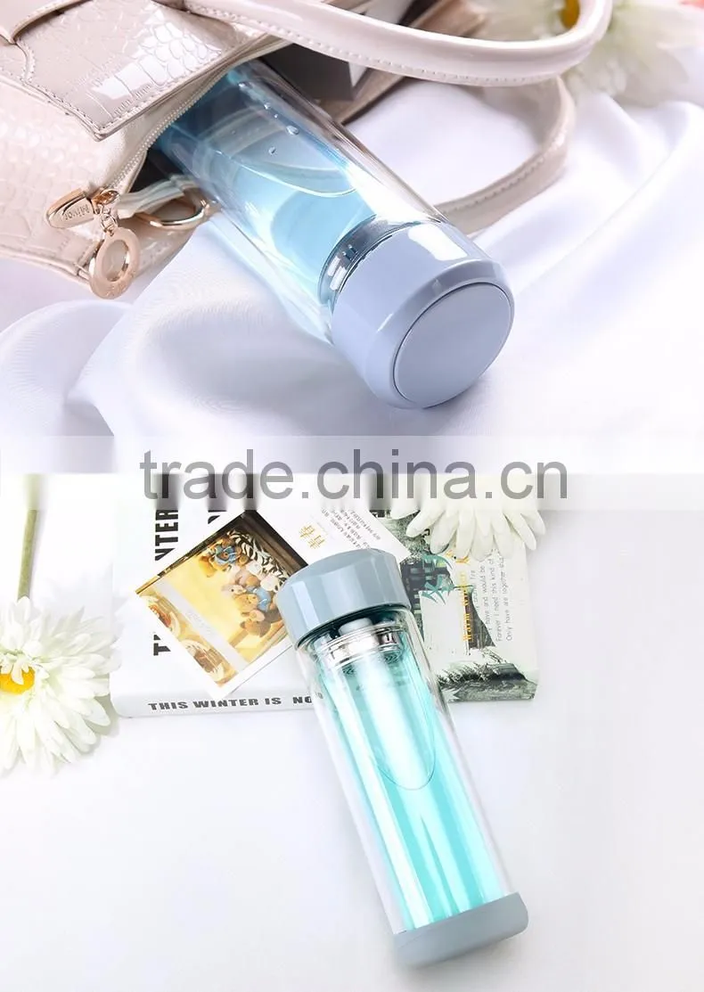 Cheap BPA FreeSports Color200 ml Drinking Borosilicate Glass Water Bottle