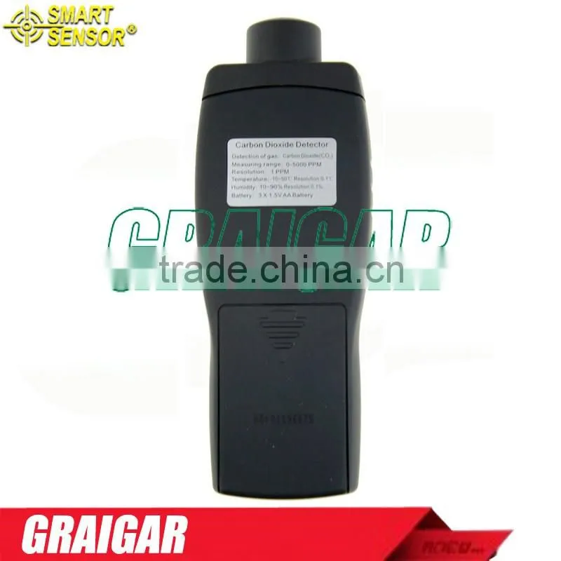 Smart Sensor AR8200 Carbon Dioxide CO2 Gas Detector Tester Monitor Range 0-5000PPM AR-8200