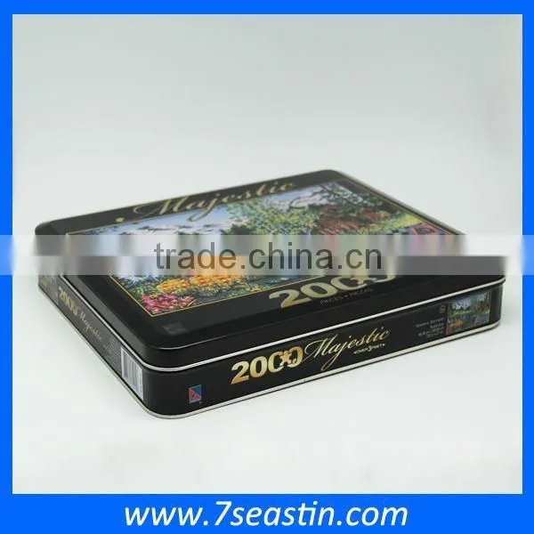 big metal clothes packing tin box t-shirt ties tin container