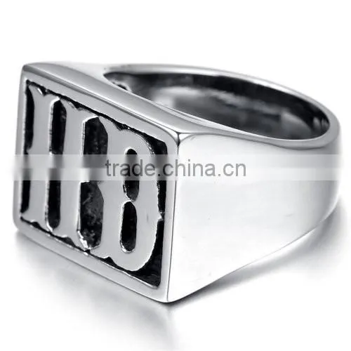 Jingli Jewerly Custom PANTHERS Ring for Man Military Jewelry, stainless steel high school ring jewelry(HF-066)