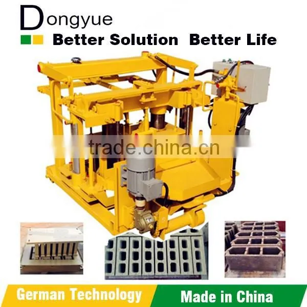 Saudi Arabic market QTM6-25 movable concrete block making machine with new design