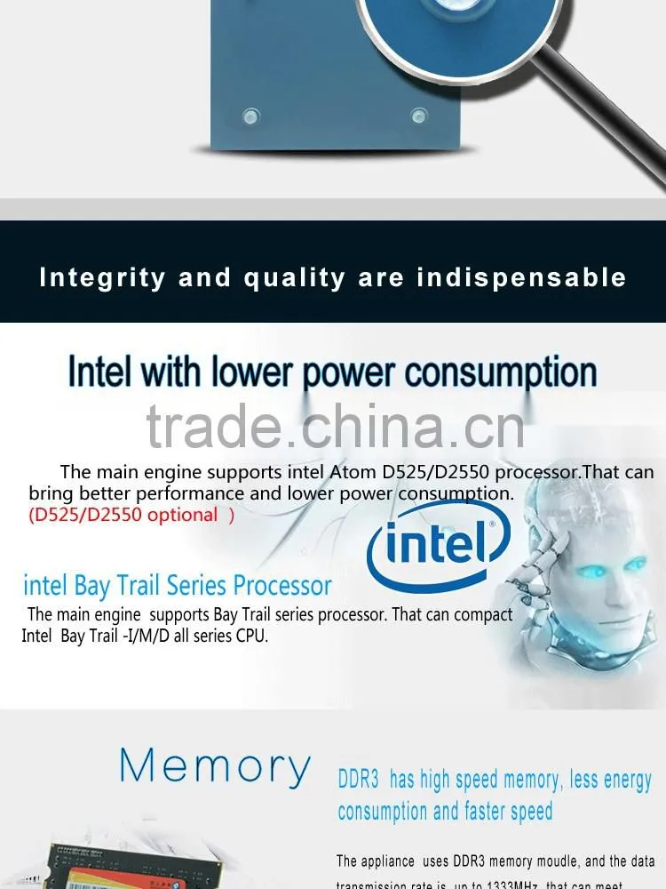 ZM3023-M5V_B -1U Atom D525 4*Lan network server ,1U Rackmount router Server Firewall Appliance