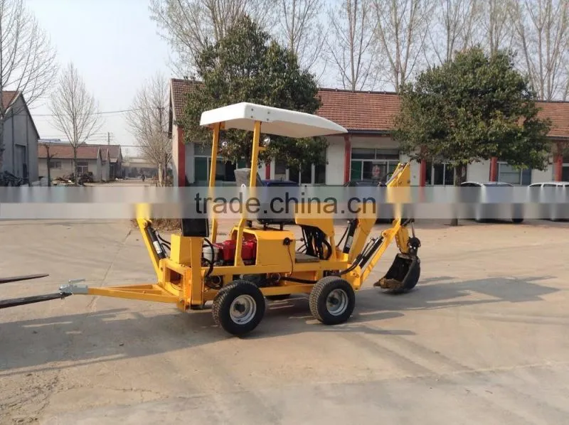 Low Price!!Atv backhoe excavator/towable backhoe with 18HP/22HP diesel engine