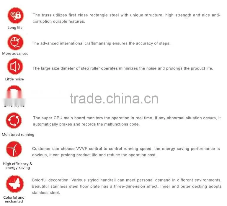 Factory Outlet Discount Price Long Service Life VVVF Escalator Use For Residential Escalator And Outdoor Escalator