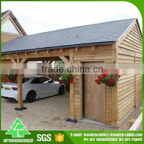 Manufacturer directly supply prefab wooden carport/solar carport