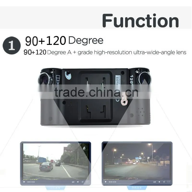 Hot sale cycle wide-angle video at 1080 p dual lens motion detection mini DVR