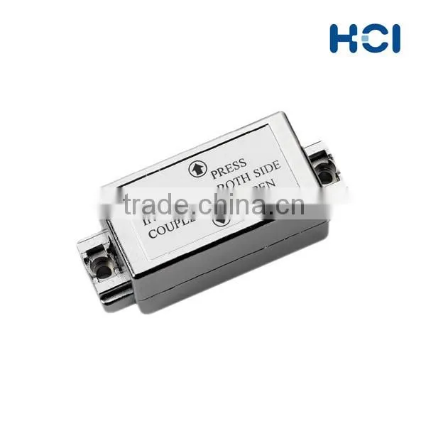 Taiwan Manufacturer Cat6 180 Degree Shielded STP Straight Dual IDC Inline Coupler