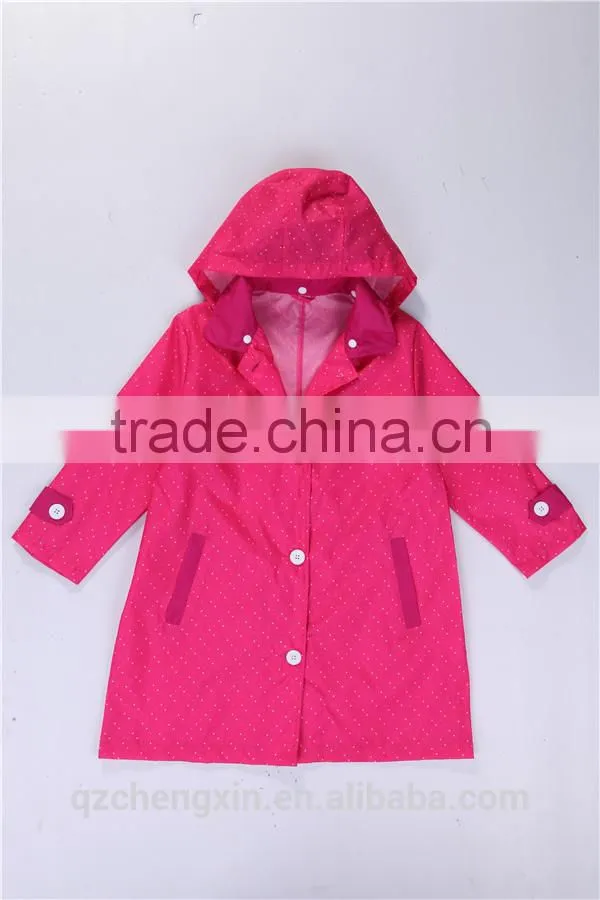 army disposable pvc raincoat for children