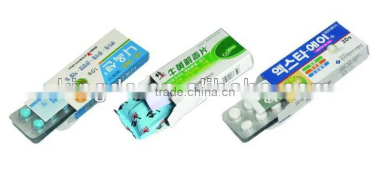 Automatic tablet blister/plastic bottle/tube cartonning machines