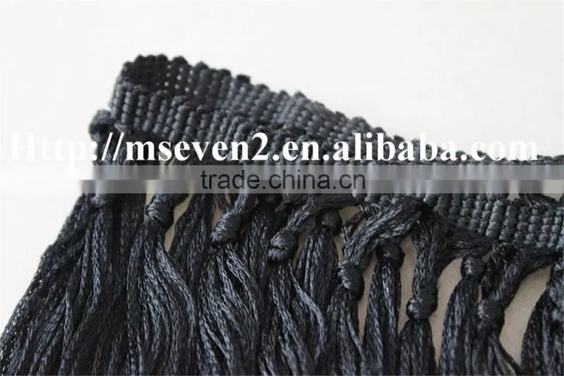new arrival100% polyester crochet lace tassel border lace trims